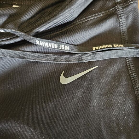 Nike Black Reflect Speed Running Exercise Legging Pants Womens M Stretch Drawstr - Picture 4 of 8